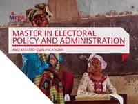 Master in Electoral Policy and Administration Master in Electoral Policy and Administration